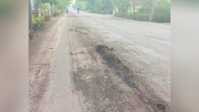 Viral, Gundukan Tinggi di Jalan Bojonegoro–Babat Picu Kecelakaan