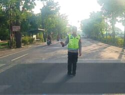 Antisipasi Laka Lantas, Polsek Balen Bojonegoro Pantau Ketat Titik Rawan