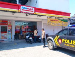 Cegah Kriminalitas Siang Bolong di Bojonegoro, Polsek Balen Siagakan Anggota di Perbankan Minimarket