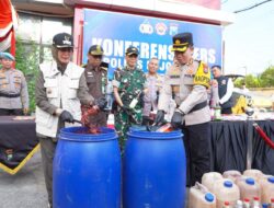 Puluhan Pelaku Judi dan Miras Diciduk Saat Operasi Pekat Semeru di Bojonegoro