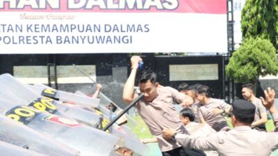 Polresta Banyuwangi Mantapkan Formasi Dalmas Demi Kenyamanan Bumi Blambangan