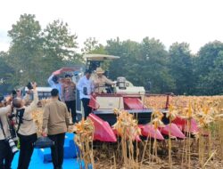 Panen Raya di Tuban, Presiden Prabowo Puji Peran Polri dalam Perkuat Ketahanan Pangan Nasional