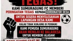 Pemuda Sumuragung Desak Pemdes Tuntaskan Janji Lapangan Sepak Bola, Aspirasi Mengendap Sejak 2023