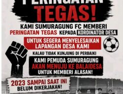 Pemuda Sumuragung Desak Pemdes Tuntaskan Janji Lapangan Sepak Bola, Aspirasi Mengendap Sejak 2023