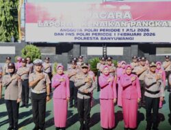 *Di Pundak yang Kian Tangguh, Ada Doa Setia yang Terwujud: Momen Khidmat Kenaikan Pangkat di Polresta Banyuwangi*