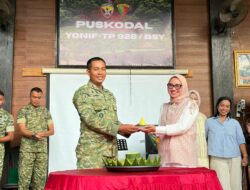 Yonif TP 928/Brata Sena Yudha Gelar Perayaan Ulang Tahun Bersama dan Resmikan Kantor Persit KCK Cabang Yonif TP 928/BSY, Perkuat Soliditas Keluarga Besar Satuan