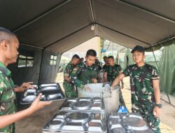 Tepbek V/2.A Jember Memasak Untuk 450 Prajurit Yonif TP/TW Bondowoso