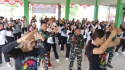 Bangun SDM Lewat Olahraga, TMMD ke-129 Hadirkan Semangat Line Dance di Desa Kesongo