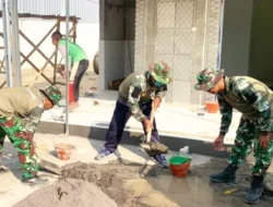 Dikebut hingga Tuntas, Mushola Rest Area Kesongo Jadi Wujud Nyata Gotong Royong TNI dan Warga
