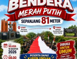 Merah Putih Sepanjang 81 Meter Siap Diarak di Kampung Samin Bojonegoro