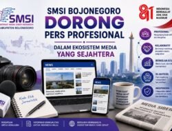 HUT ke-81 RI, SMSI Bojonegoro Serukan Pers Merdeka, Profesional dan Sejahtera