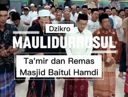 Ta’mir dan Remas Baitul Hamdi Brangkal Gelar Peringatan Maulid Nabi Muhammad SAW, Ratusan Jamaah Hadir