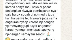 Petugas Bank Mingguan BTPN inisial SLN Diduga Singgung dan Intimidasi Media, Mantan Suami Nasabah Beri Klarifikasi Soal Persoalan Gaji/Pembayaran 
