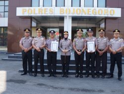 Dua Personel Polres Bojonegoro Ukir Prestasi Nasional, Respons Cepat Layanan 110 Raih Apresiasi