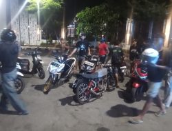 Polres Bojonegoro Tertibkan Dugaan Balap Liar di Jalan Veteran, Puluhan Motor Diamankan
