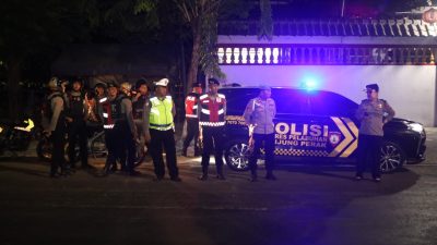 Cegah Gangster dan Balap Liar, Polres Tanjung Perak Sisir Sejumlah Titik Rawan Surabaya